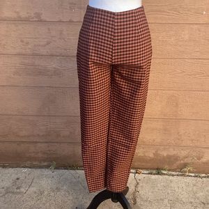 Showpo Ankle Grazer brown plaid pant